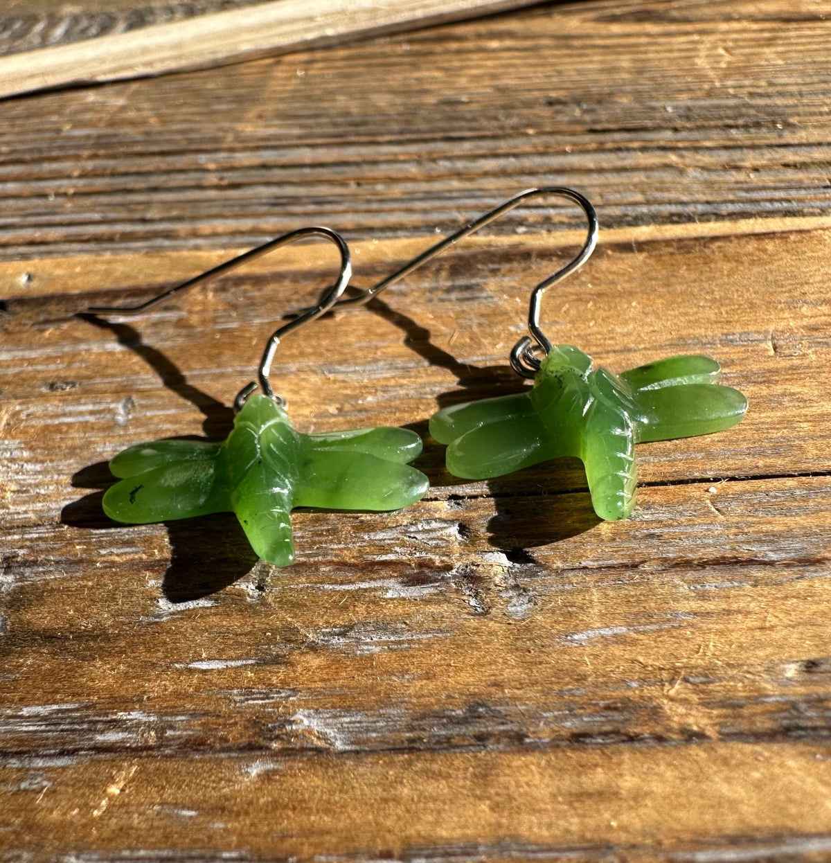 Jade Earrings, Dragonfly 0360