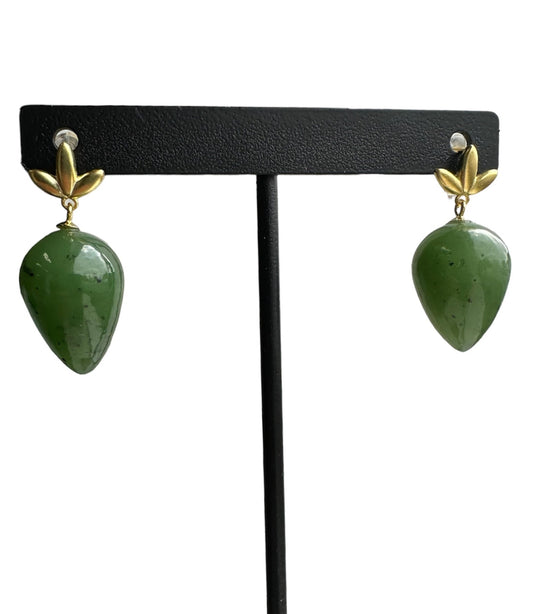 Canadian Jade Earrings, JN1
