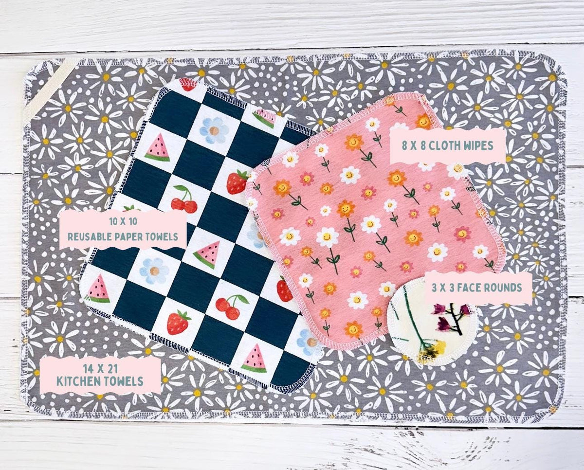 Reusable Paper Towels--Olden Bouquets