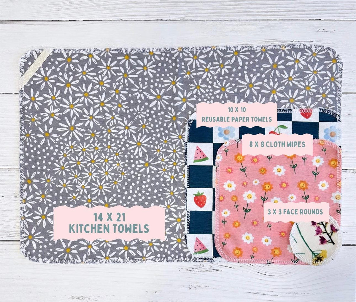 Reusable Paper Towels--Olden Bouquets